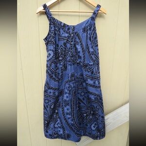 Bass Navy and Black Patterned Sun Dress